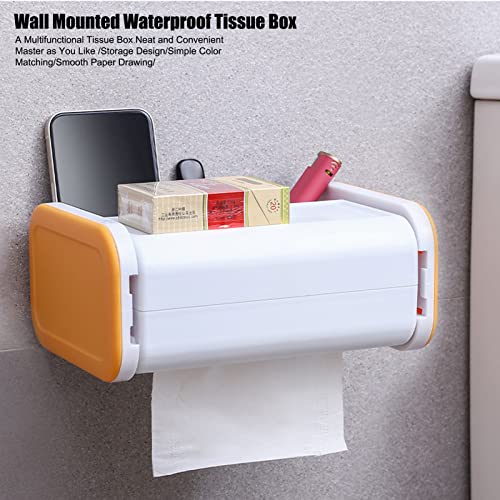 Tampa da caixa de lenço retangular, Suporte de giratório de 360 graus, Acessório multifuncional para