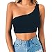 Produktbild Tank tops damen Kolylong® Frauen Elegant Trägerlos Ärmellose Blusen Bauchfrei Crop Top Cami Weste Panzer Festlich Oberteile Kurz Sleeveless Shirt Hemd T-shirt Tunika (Schwarz, L)
