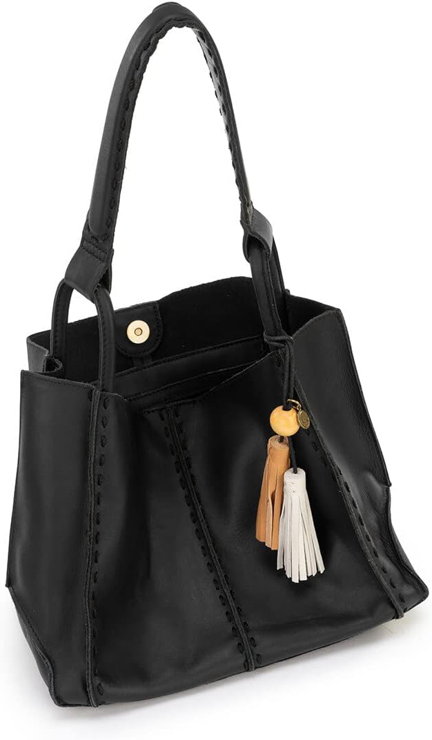 The Sak Los Feliz Medium Tote Bag in Leather, Unlined, Roomy Shoulder Purse