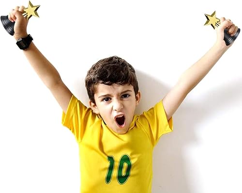 Miniatura 6 de ArtCreativity Trofeos de estrella de plástico dorado para niños, paquete de 12 trofeos de color dorado, trofeos de premio de 4.5 pulgadas para