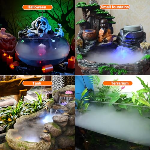Fitnate HS0005U-UK Mist Maker, 12 Led Mister Fogger Water Fountain Pond Fog Machine Atomizer Air Humidifier thumb #7