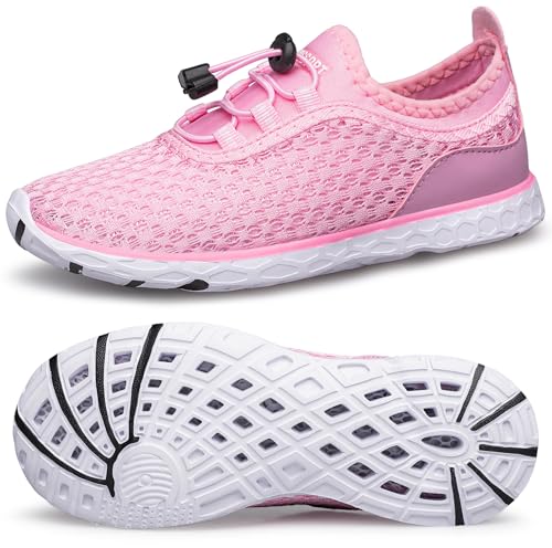 Image of DOUSSPRT Water Shoes for Kids Boys Girls Quick Dry Beach Sports Swim Pool Aqua Shoes for Toddler /Little Kid /Big Kid