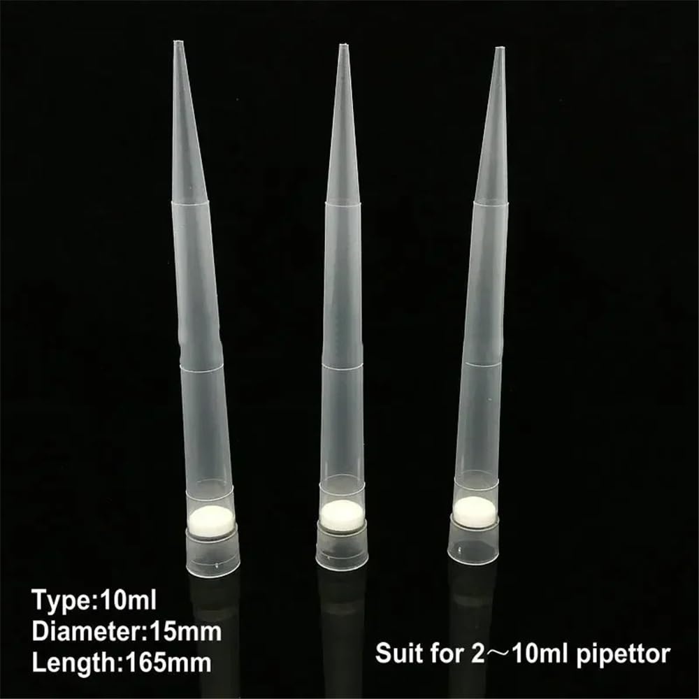 Cristalería de Laboratorio Pipeta de plástico de 10 ml con elemento filtrante de PP (10 ul, 100 ul, 200 ul, 300 ul, 1000 ul)(300ul 1000pcs)