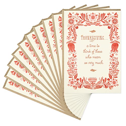 Cartes de Thanksgiving Hallmark proche de la pensée et du cœur