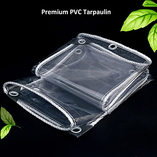 Lona de PVC transparente resistente con aislamiento plástico para jardín 3