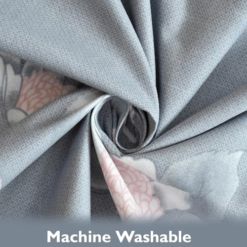 Image of FRESH FROM LOOM King Size Floral Print Microfiber Fitted Bedsheet Set - 240 TC, Anti Fade, Includes 2 Pillow Cover (Size - 78 x 72 Inches (Fits up to 10 Inch)| Grey, Walnut)