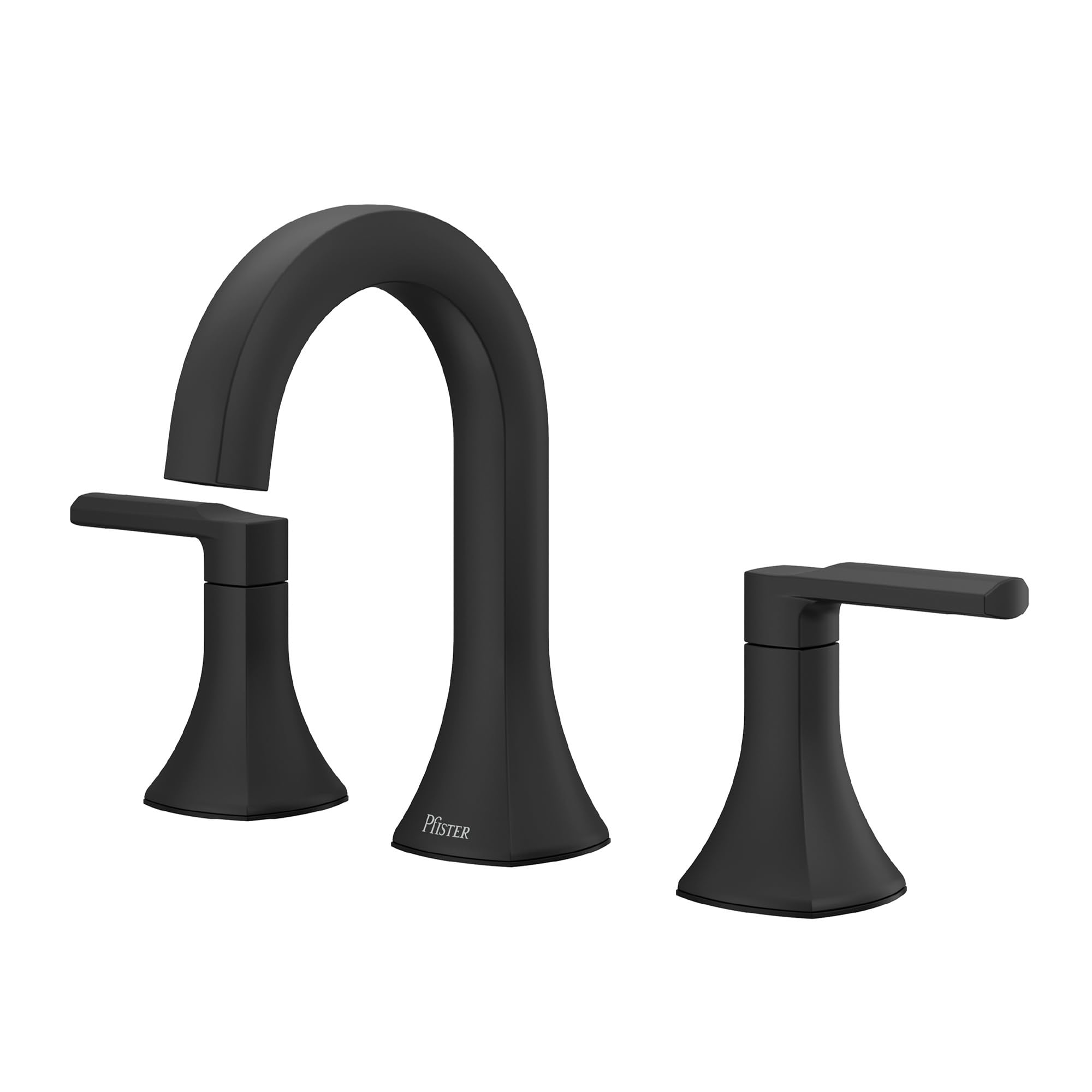 Pfister Vaneri 2-Handle 8-Inch Widespread 3-Hole Bathroom Sink Faucet in Matte Black Finish LF049VRIBB