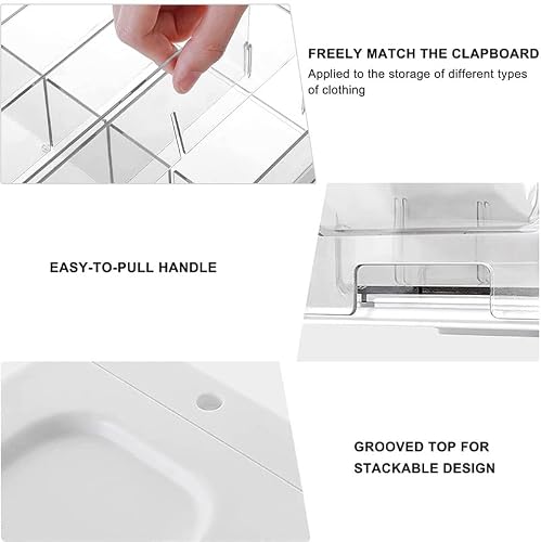 Shopwithgreen Clear 14-Cell Drawer Organizers #TOP26