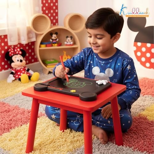Image of Mickey Disney LCD Writing Magic Tablet 9 Inch, Electronic Drawing Pad for Kids, Toddler Travel Doodle Board, Preschool Early Education Toy, Birthday Gift for Boys & Girls 3-9 Years (Red)