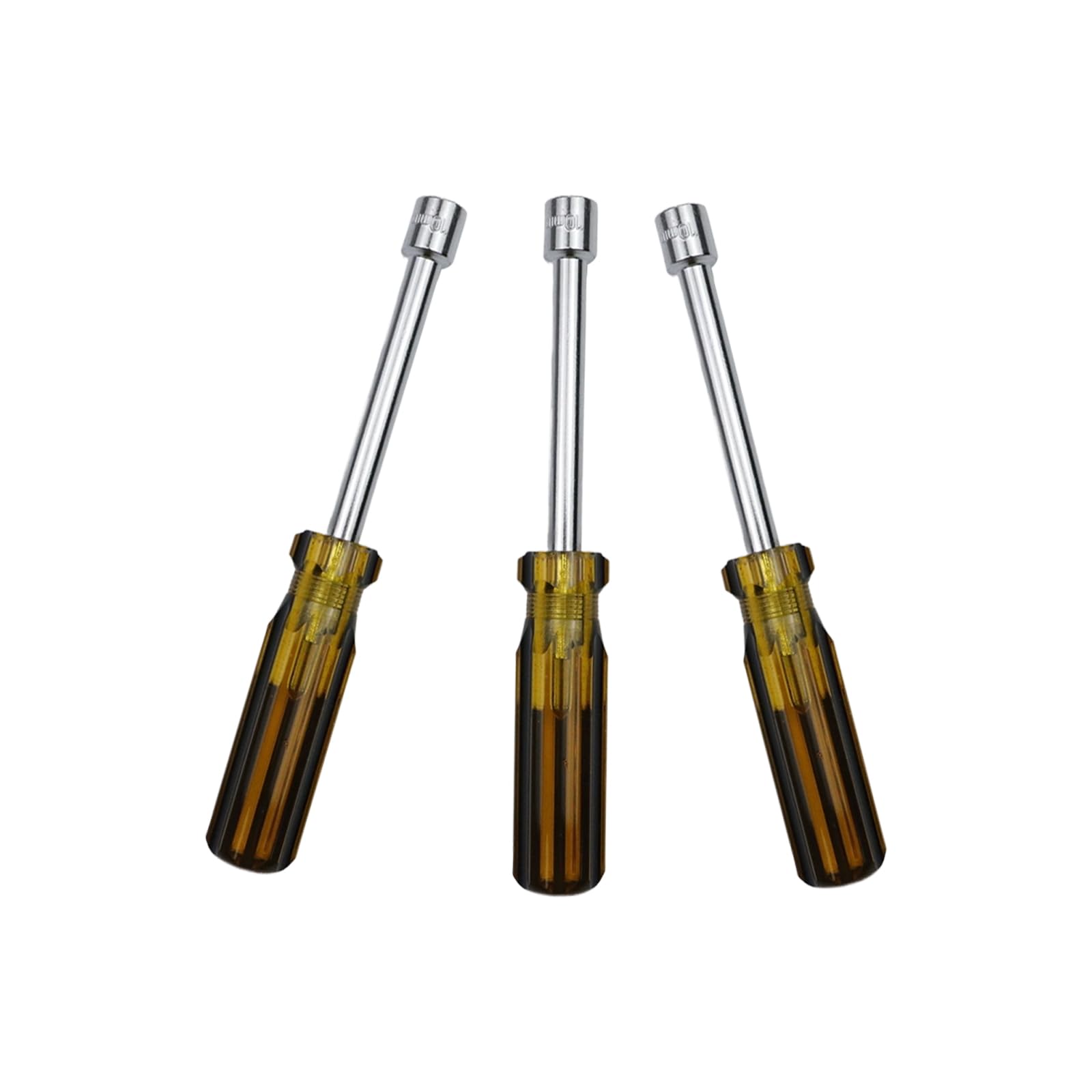 WDONAY 10mm Socket Wrench Screwdriver, High-Carbon Steel Hex Nut Driver, Non-Magnetic Tip, Repair Tools for Home Repairs, 3PCS