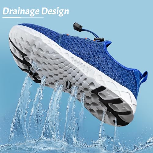 Image of ATHMILE Water Shoes for Men Women Barefoot Hiking Swim River Beach Knit | Adult Lake Pool Aqua Socks Quick Dry for Hiking Surfing Kayaking Sport Accessories Camping Must Haves