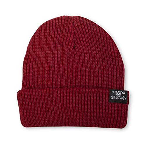 Bonnet Thrasher Skate and Destroy maille bordeaux de haute qualité