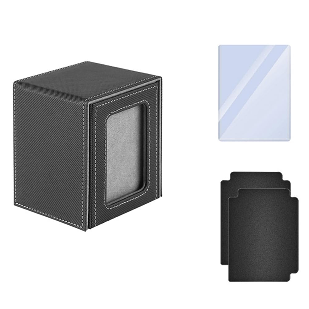 Vjsujehgy Premium Trading Card Box to Protect Cards Trading Deck Box Suitable for Deck Leather Card Box