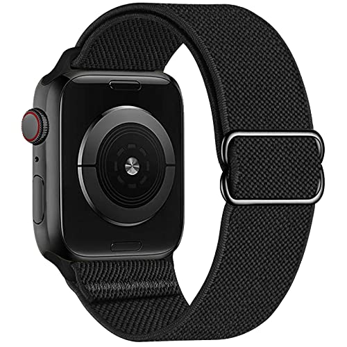Bracelet de montre intelligente en nylon noir idéal pour le sport