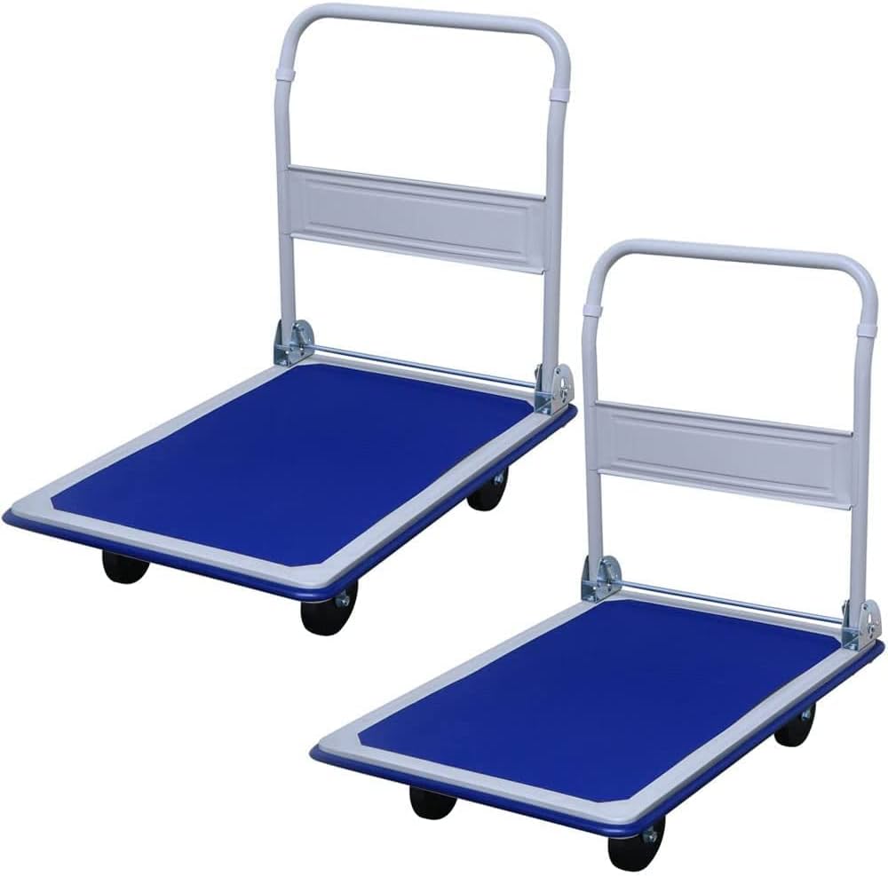 Amazon | 【2個セット】アイリスプラザ 折りたたみ台車 スチール製 Amazon | 【2個セット】アイリスプラザ 折りたたみ台車 スチール製