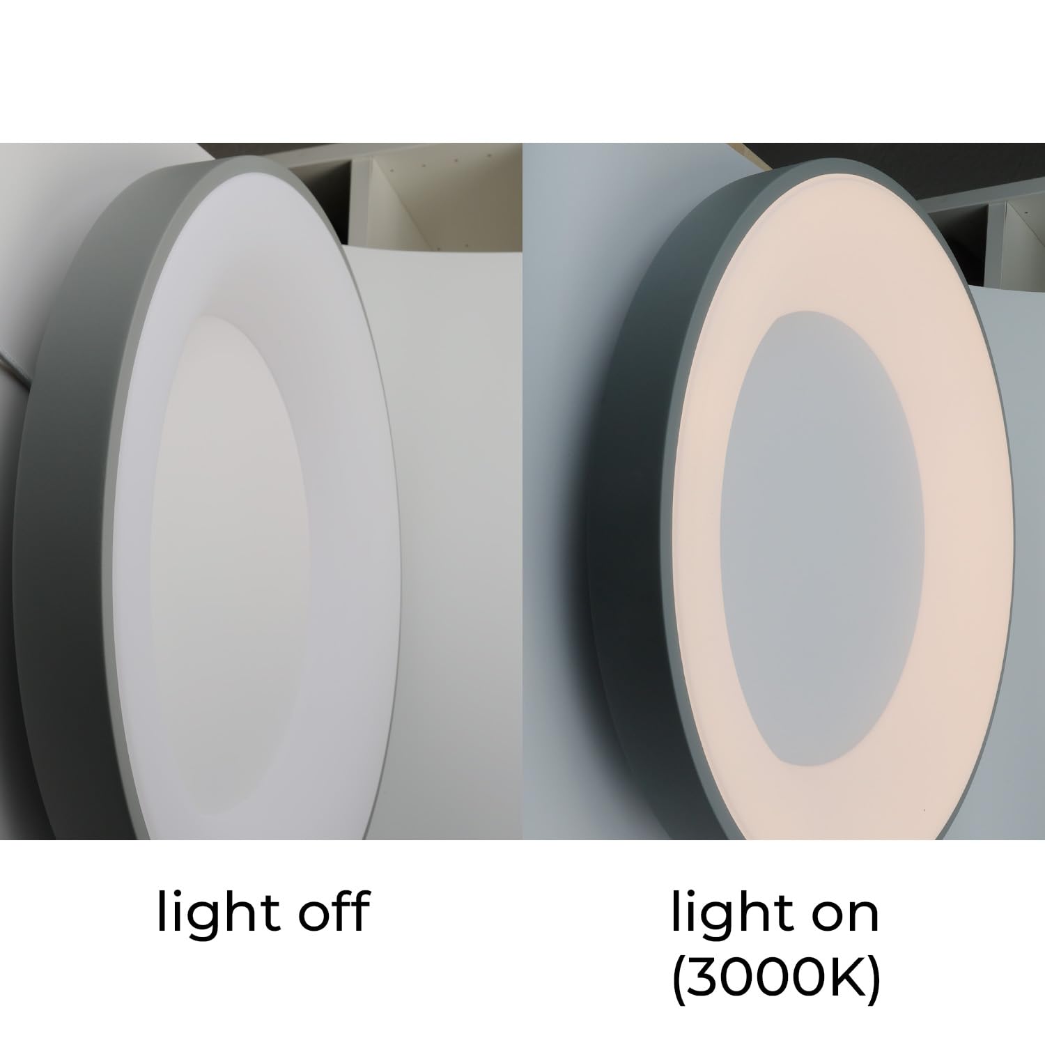 Alpinaluz Plafón LED Techo Ø50 cm 40W 5000lm en Acero Gris Mate – Selector de Color 3000K/4000K/6000K – Luz Blanca Regulable – Diseño Moderno para Salón, Dormitorio, Cocina