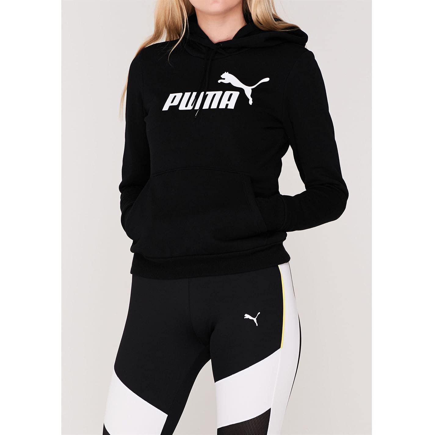 Puma Ess Logo Hoodie FL Sudor Donna (Pacco da 1)