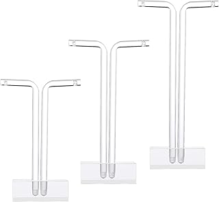 Yolev 3pcs Acrylic Earrings Stand Holder T-Shape Ear Studs Earring Holder Lucite T Bar Earring Retail Display Photography Props