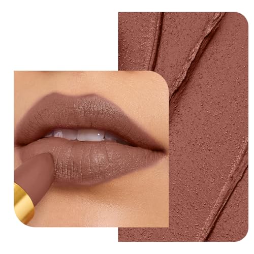 Image of LoveChild Masaba 90s Drip Hey Sugar (Brown Sugar) Luxe-Matte Lipstick with Intense One-Swipe Color Payoff in High-Pigment HD Creme Matte Formula, 4gm