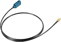 Vista 7 de Bingfu Fakra Z hembra a SMA hembra cable adaptador de antena de vehículo 3.28 pies para coche estéreo Android unidad principal navegación GPS FM AM