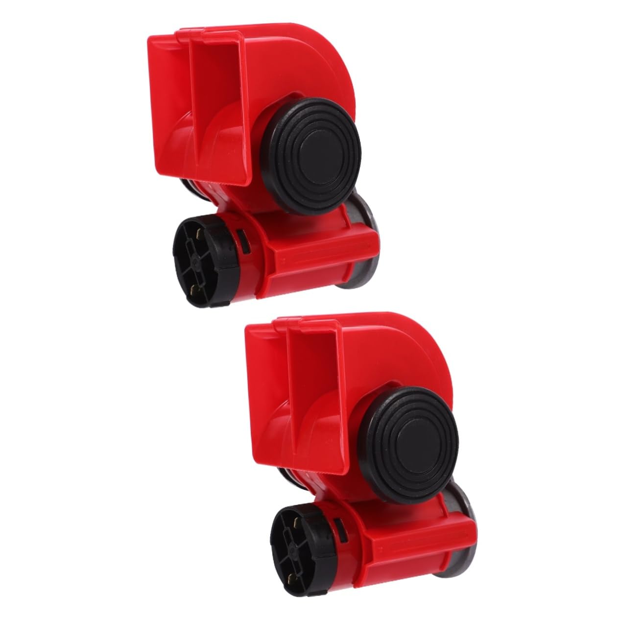 ULTECHNOVO 2piezas Bocina De Aire Eléctrica Para Vehículos Claxon Potente Para Motocicletas y Camiones Diseño Compacto y Fácil Instalación Para Tráfico y Carreteras