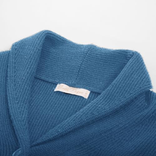 Image of Belle Poque Women Vintage Cardigan Sweater Shawl Lapel Button Down Sweater Outwear Coat