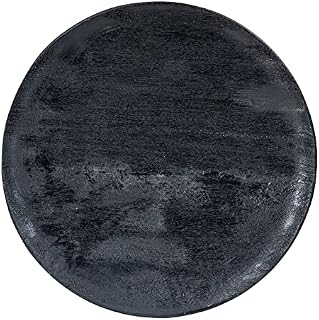 levandeo Talerz dekoracyjny czarny Ø 30 cm okrągły drewno mango dekoracja stołu talerz drewniany misa naturalna miska dekoracyjna
