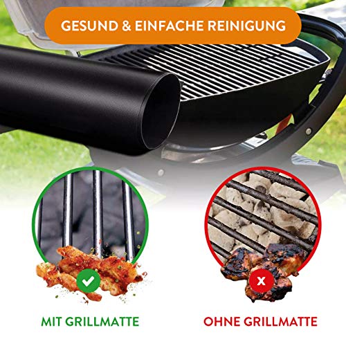 Tappetino per barbecue, 50 x 40 cm, XXL, set da 3