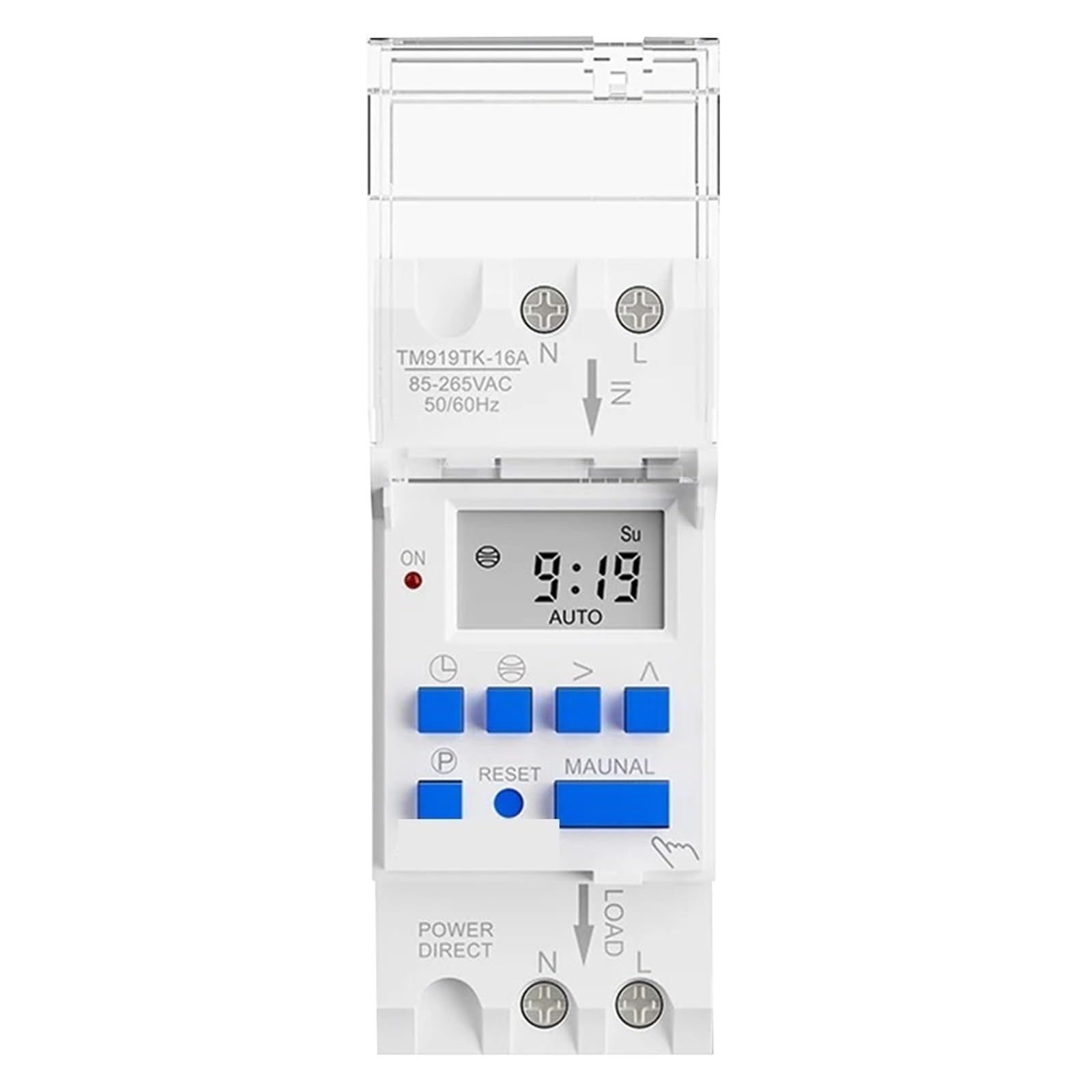 1PCS Wide Voltage 85-265V AC Astronomical Time Switch 16A 30A for Calculation and Sunset in Latitude and Longitude(16A)