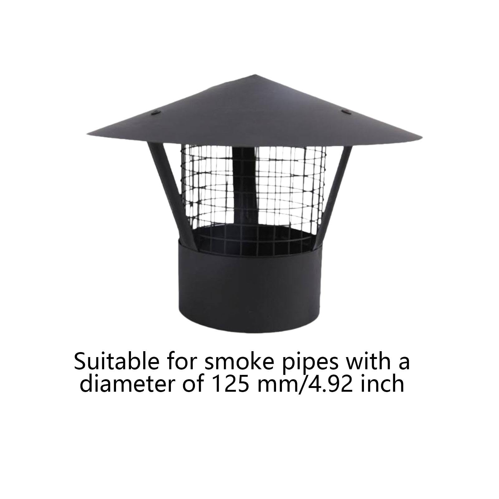 Kaminabdeckung Aus Edelstahl, Kaminabdeckung, Ersatz Kaminabdeckung, Passend für 125mm