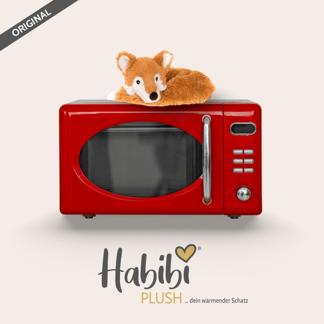 Habibi Plush Coussin de cou Renard Coussin avec chaleur Velcro avec garnissage 100% naturelle millet et de Aroma