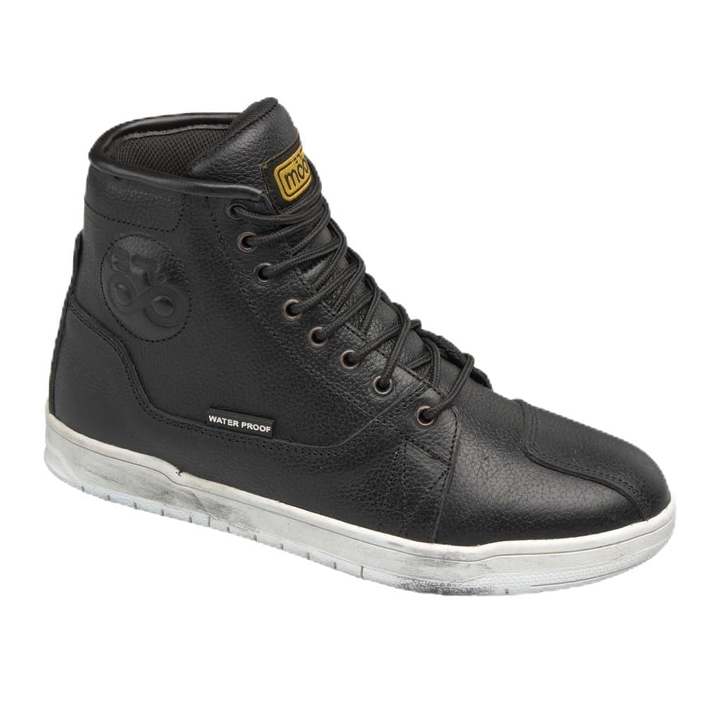 Moore I Botas de Moto Traffic – Urbanas, Protección CE, Suela Antideslizante, Diseño Casual