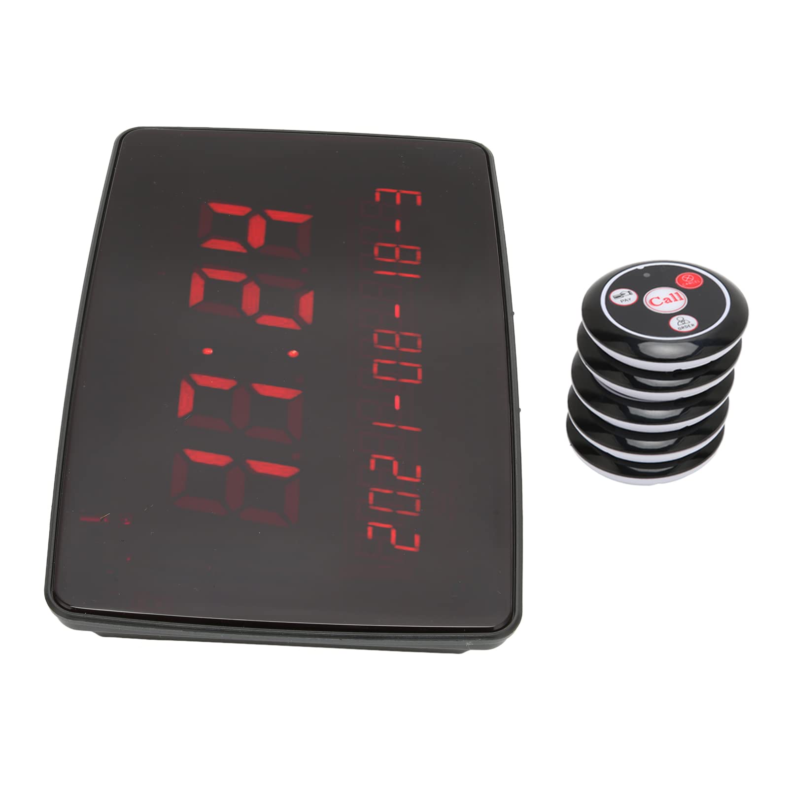 UBEF Restaurant Pager System, Wireless Calling System 110-240V Easy To Move For Restaurants (UK Plug)