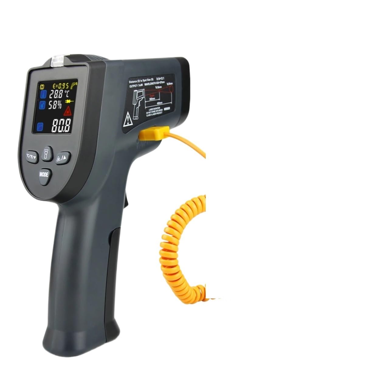 Infrared Thermometer Digital Pyrometer Thermometers Non Contact Laser Thermometer Temperature Gun termometro infrarojo(K550HET)