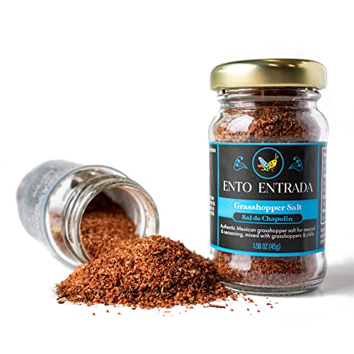 2 Pack Sal Con Chapulin, Grasshopper Salt Made in Oaxaca Mexico with Toasted Mexican Grasshoppers also known as Chapulines | Perfect as a Mezcal Salt, in Traditional Oaxacan Recipes and More! - Image 3