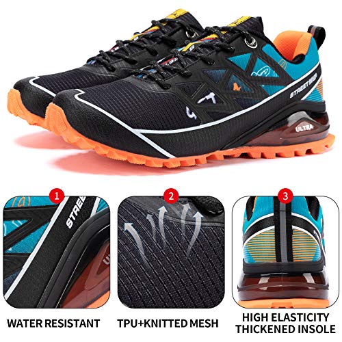 Image of Kricely Mens Walking Running Shoes Lightweight Men's Fashion Sneakers Athletic Tennis Sneaker for Men Cross Training Shoe Outdoor Footwear
