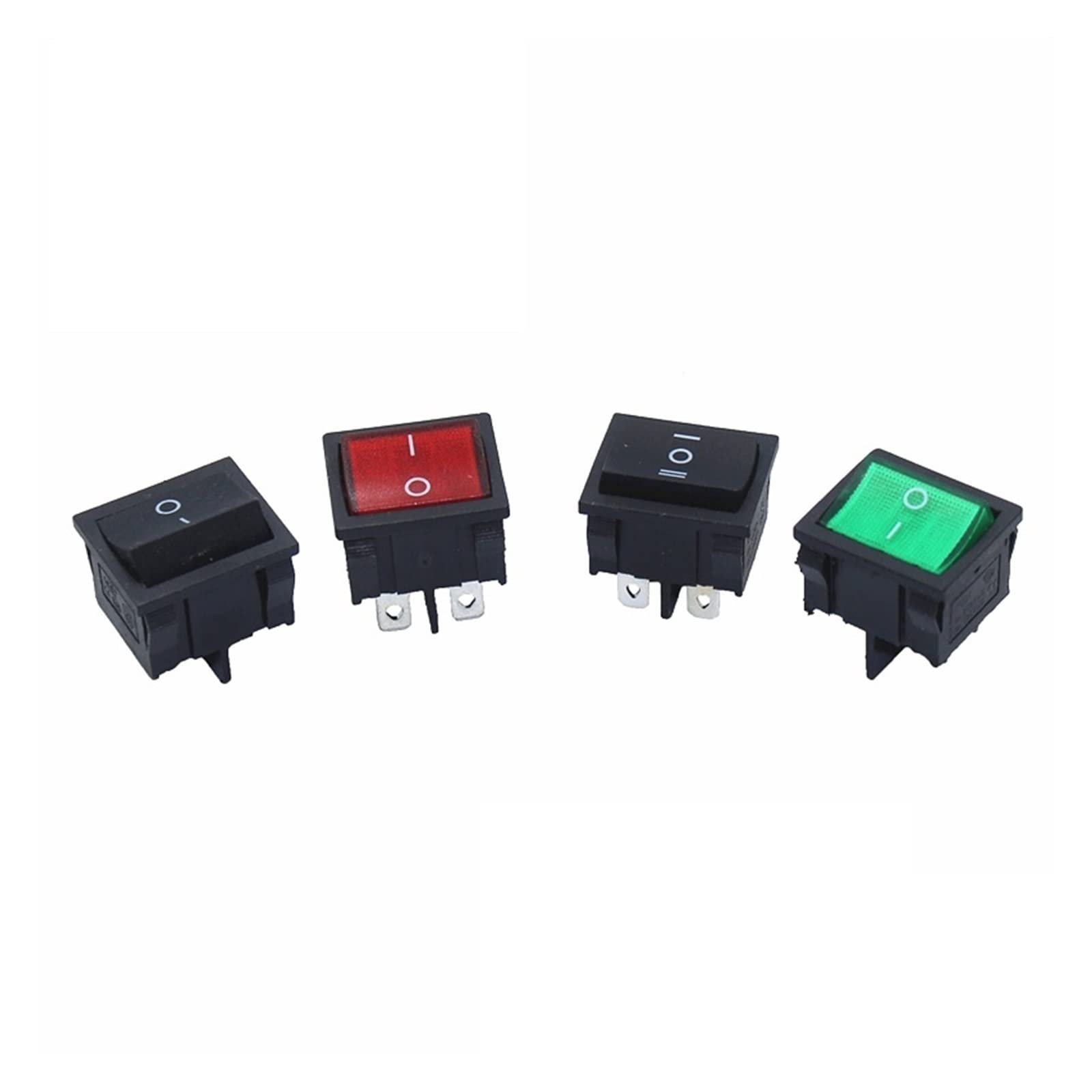 Interrupteur à bascule KCD5 4 broches 6A 12A double position pour contrôle électrique fiable