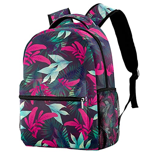 Sac à dos décontracté pour femme à motif ciel étoilé multicolore de grande capacité