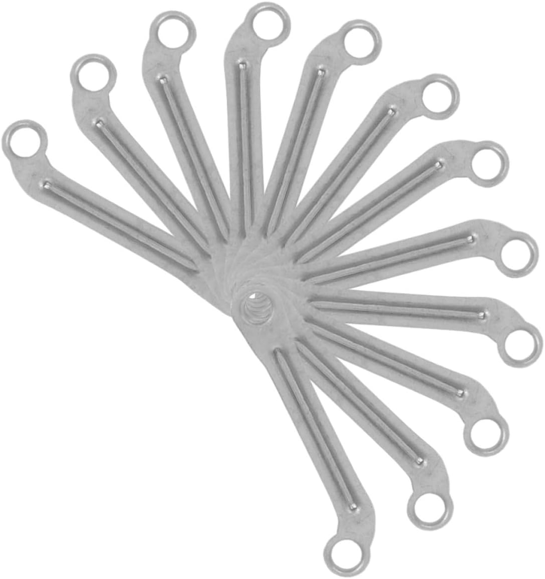 Electric Fan Replacement Part Iron Shaking Head 12 Connecting Rod | Silver Finish, Table Fan Use, Wide-angle Oscillation, Easy Installation
