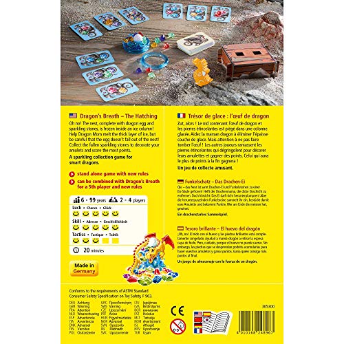 Haba 305300 Dragon's Breath The Hatching - A Sparkling Stone Collection Game For Ages 6+ (Made In Germany) #TOP4