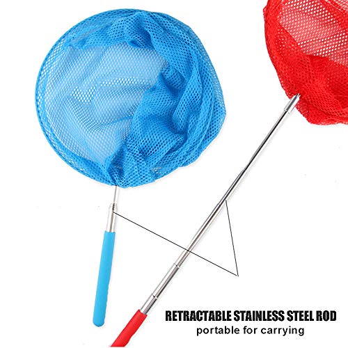 Rede telescópica de borboletas, Romacci Borboletas telescópicas Insetos mosquiteiros pequenos peixes