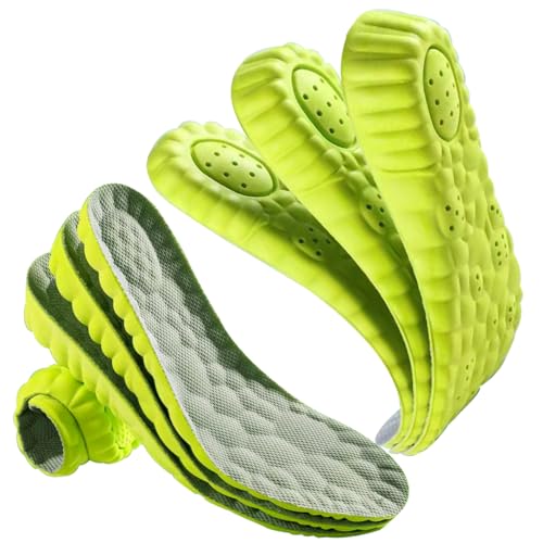6 pares Plantillas unisex para elevar altura cómodas