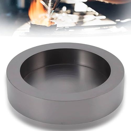 Molde de lingote de fundición de forma redonda para refinar lingotes de grafito dorado y plata, molde redondo de lingote de grafito dorado para