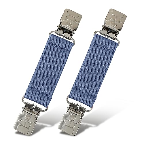 Hold’Em - Extra Sturdy Mitten Clips with a Tight Grip, Must-Have Kid Glove Clip with Snowman Design, Mitten Clips for Kids, Toddlers & More, Keeps Winter Accessories Accessible, Denim