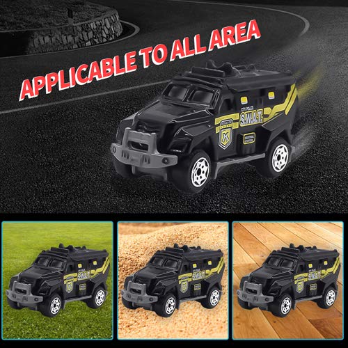 Diecast Police Car Toy Set For Kids, Mini Alloy Models Car Toys Armored Vehicle, Bulletproof Car, Rescuetruck, Military Helicopter, Cruiser, Armed Car #TOP1