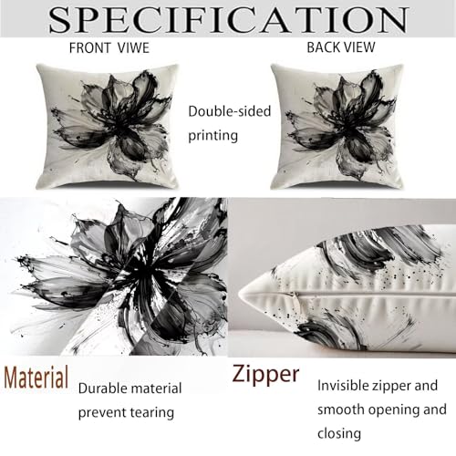 Housse coussin velours imperméable anti-tache 70x70 noir