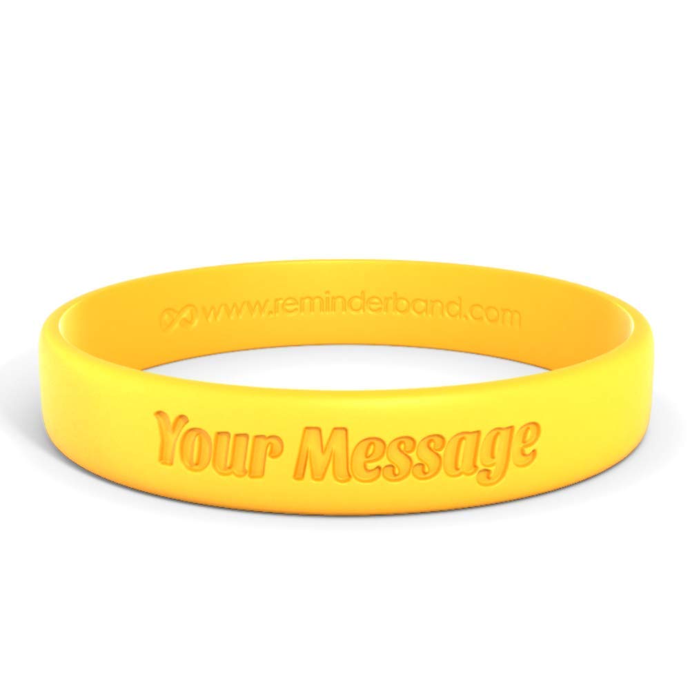 Reminderband Custom Silicone Wristbands Classic Personalized