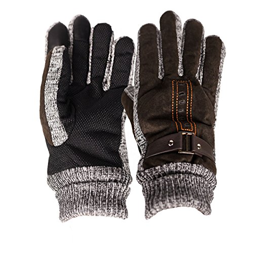 UMIPUBO Guanti Invernali Uomo Esterna Guanti Pelle...