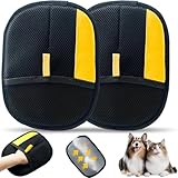 Comasua Electrostatic Pet Hair Remover Glove,Magic Brush Pet Hair,Sniffy Universe Dog Brush,Pet Hair Removal Gloves for Pet Hair,Reusable Cat & Dog Hair Remover for Carpet, Curtain(2pcs)