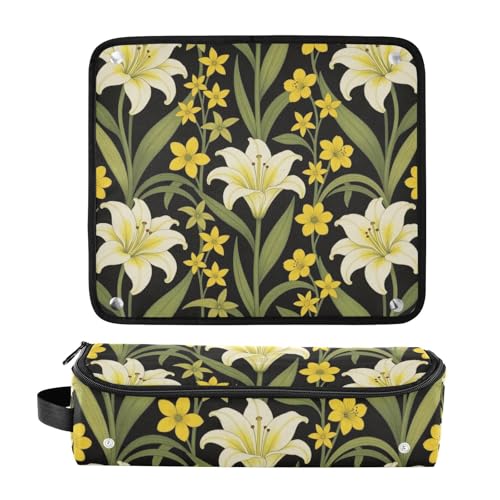 Bolsa de Viaje 2 en 1 para Plancha Rizador de Cabello con Almohadilla Resistente al Calor Organizadora Portátil para Herramientas de Peinado miniatura 3